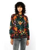 Chemise imprimé animaux fantastiques Bonaventure Crazy World noire