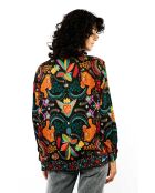 Chemise imprimé animaux fantastiques Bonaventure Crazy World noire