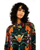 Chemise imprimé animaux fantastiques Bonaventure Crazy World noire