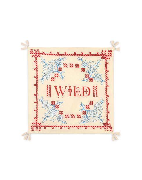 Foulard brodé Nayarit blanc