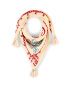 Foulard brodé Nayarit blanc