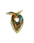 Foulard moyen imprimé floral Peacelove vert