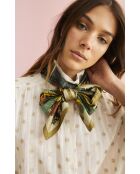 Foulard moyen imprimé floral Peacelove vert