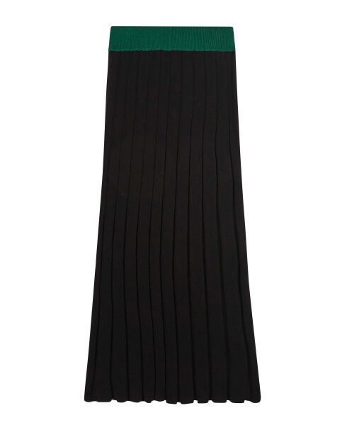 Jupe en maille plissée Zelda noire