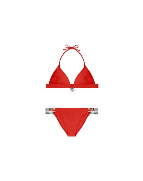 Maillot de bain deux pièces triangle Mybath rouge