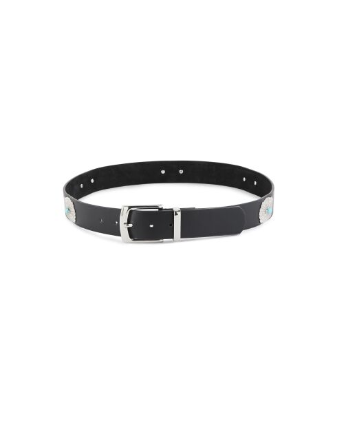 Ceinture en cuir inspiration navajo Kishi noire