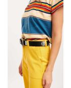 Ceinture en cuir inspiration navajo Kishi noire