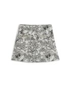 Jupe droite courte à motifs Giacomo noire