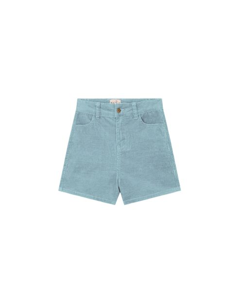 Short en velours côtelé Albert turquoise