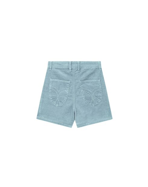 Short en velours côtelé Albert turquoise