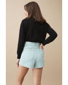 Short en velours côtelé Albert turquoise