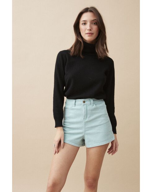 Short en velours côtelé Albert turquoise