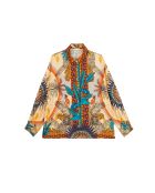 Chemise imprimé faune Bonaventure Zoulou beige