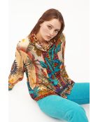 Chemise imprimé faune Bonaventure Zoulou beige