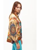 Chemise imprimé faune Bonaventure Zoulou beige