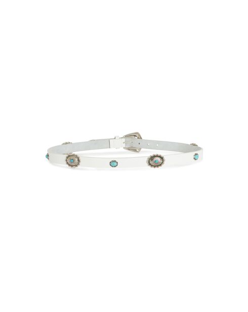 Ceinture grosse boucle Onati blanche
