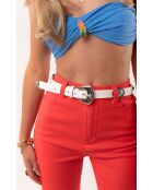 Ceinture grosse boucle Onati blanche