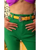 Ceinture grosse boucle Onati jaune