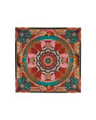 Mini foulard imprimés colorés Tiger Year rouge
