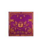 Grand foulard imprimé astral Univers violet