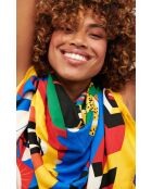Grand foulard univers pop Samburu multicolore