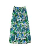 Jupe longue imprimé floral Bobbie verte