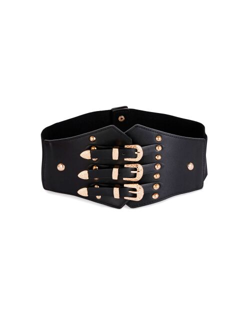 Ceinture effet corset Amara noire