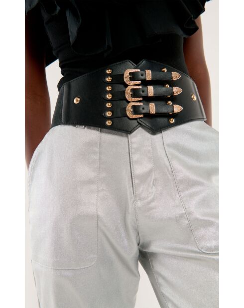 Ceinture effet corset Amara noire