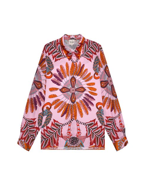 Chemise imprimé univers equestre Bonaventure Pony Pony rose