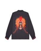 Chemise imprimé indien Bonaventure Nouveau Western noire
