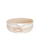 Ceinture effet corset Amara blanche