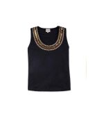 Débardeur avec encolure sequins Alix noir
