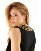 Débardeur avec encolure sequins Alix noir