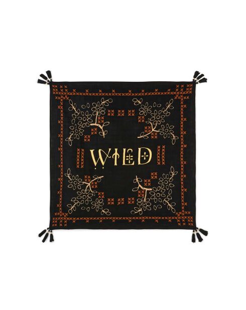 Foulard brodé Nayarit noir