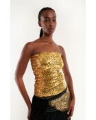 Jupe sequins Iwa dorée