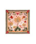 Grand foulard symboles exotiques Ciaoamore beige