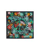 Foulard moyen imprimé floral Peacelove noir