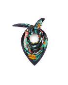 Foulard moyen imprimé floral Peacelove noir