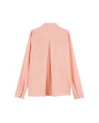 Chemise gaze de coton brodée de palmiers Angelo rose