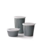Set de 3 boîtes de conservation hautes avec couvercle hermétique citron vert - 350 ml / 700 ml / 1100 ml