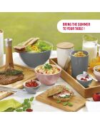 Set de 3 boîtes de conservation hautes avec couvercle hermétique citron vert - 350 ml / 700 ml / 1100 ml