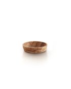 Bol en bois d'olivier fait à la main - 12x2.5 cm