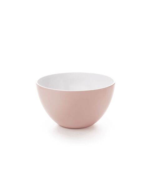 Saladier vieux rose/blanc - 24 cm