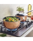 Batterie de cuisine 9 pièces en aluminium cuivre