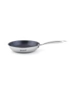 Poêle en acier inoxydable triply anti-adhésif argenté - D. 20cm