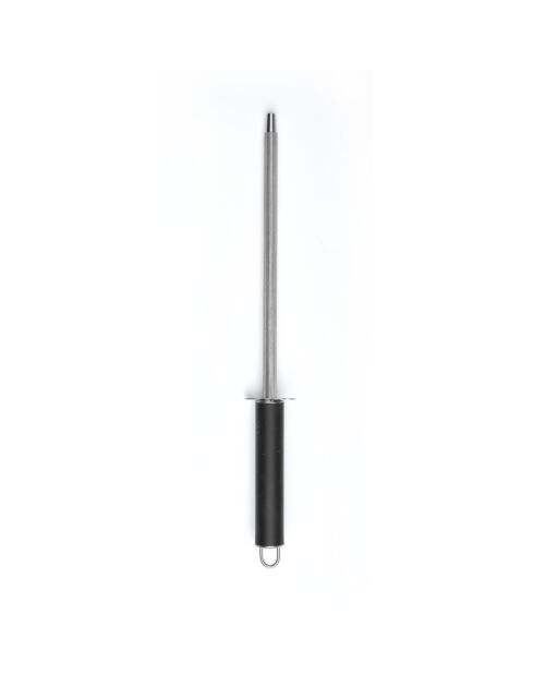 Ensemble de 8 pièces : 1 support en acrylique + 5 couteaux + 1 ciseaux + 1 fusil à aiguiser noir