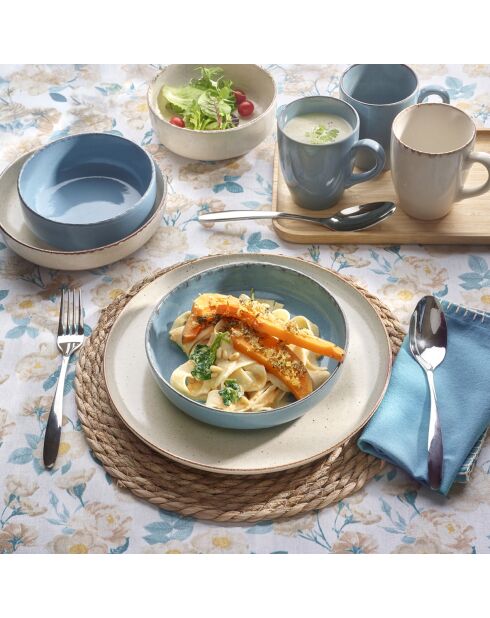 Set de 6 tasses bleues - 12x8.5x10.5 cm