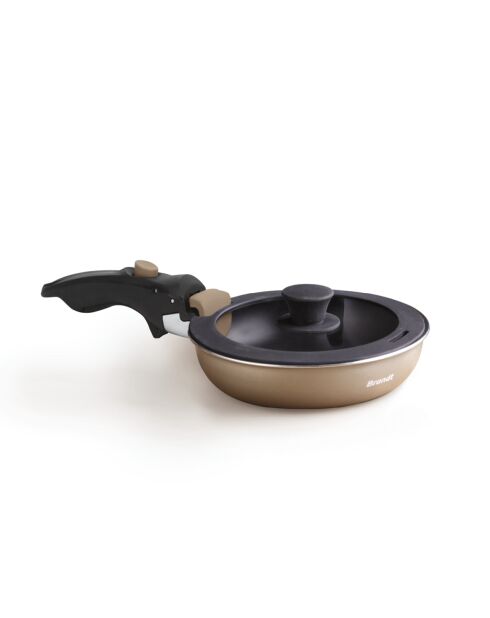Batterie de cuisine 10 pièces en aluminium recyclé champagne