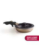 Batterie de cuisine 10 pièces en aluminium recyclé champagne