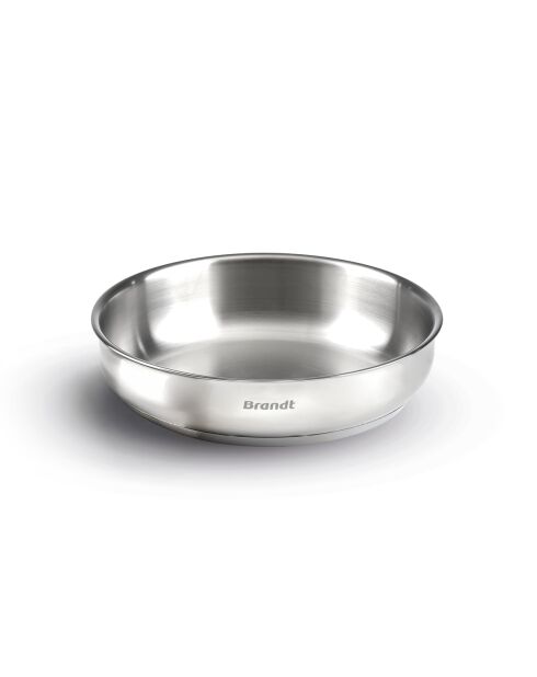 Poêle Amo acier inoxydable argenté -D. 24cm